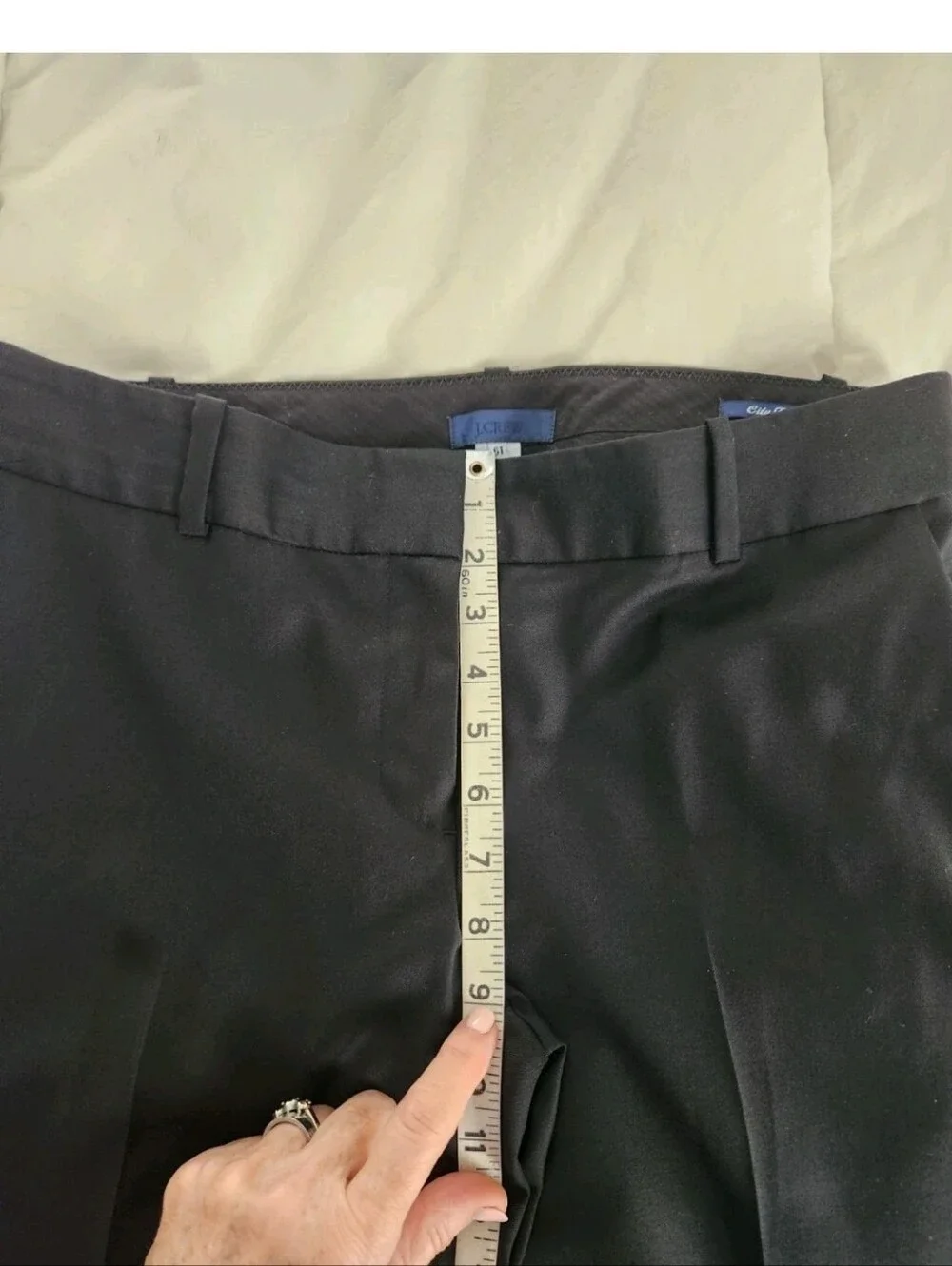 J.Crew City Fit Super 120s Wool Dress Pants Black Women's 6 Tall Career
